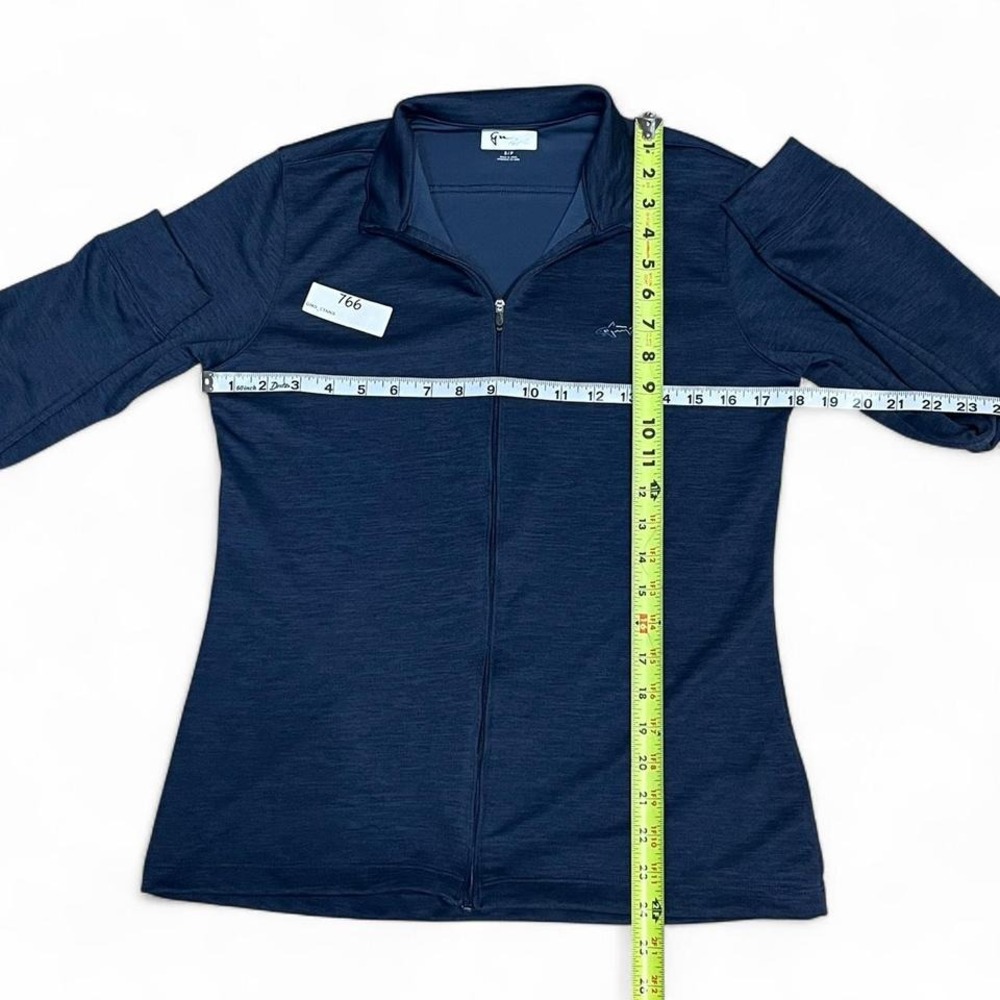 🦈 Greg Norman Women's Full Zip Performance Jacket - Navy Blue Size S - Picture 4 of 6